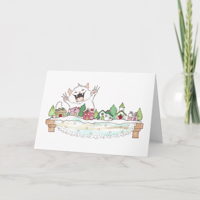 Carte de voeux Merry Fluffapurrmas (Devant)