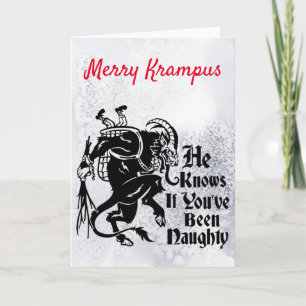 Carte de voeux Merry Krampus
