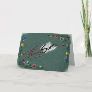 Carte de voeux "Merry SANTAmas"