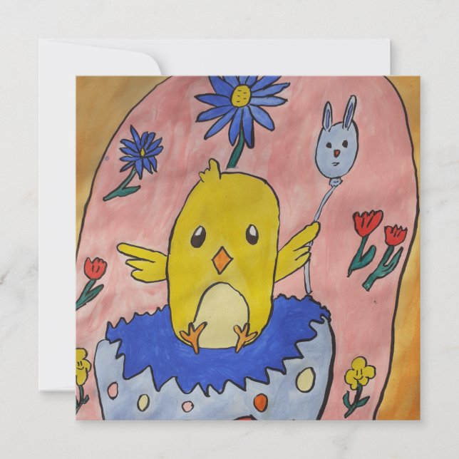 Carte de voeux mignonne de Pâques (Devant)