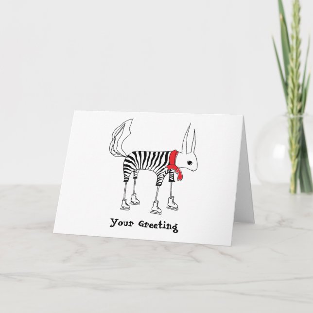 Carte de voeux mignonne écureuil (Devant)