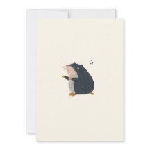 Carte de vœux Mignonne Taupe – Carte d'invitation