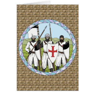 Carte de voeux Modèles des Chevaliers Médiévaux