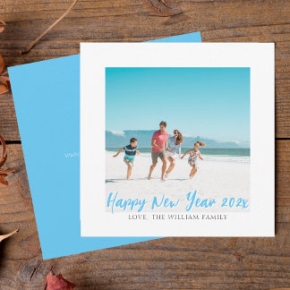 Carte de vœux moderne pour la nouvelle année avec 