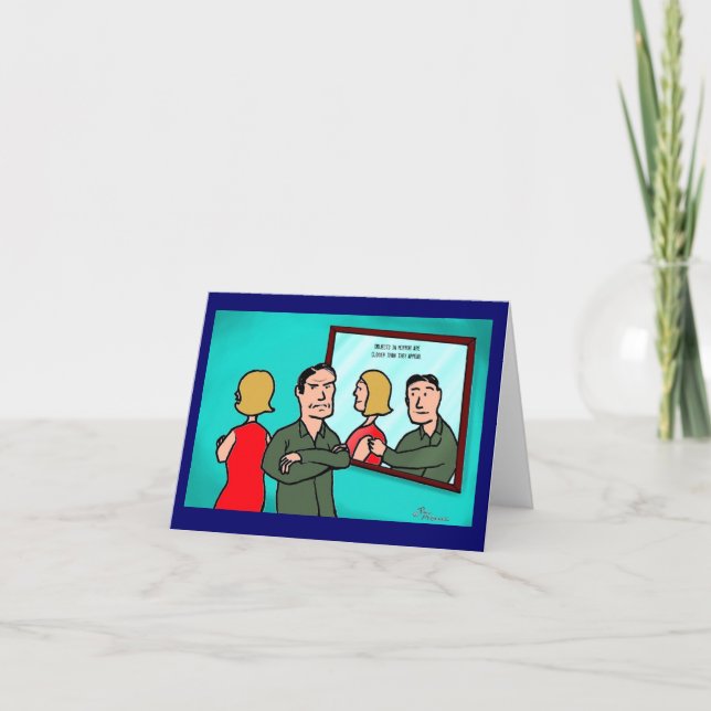 Carte de vœux "Moment de réflexion" de Green Weeni (Devant)