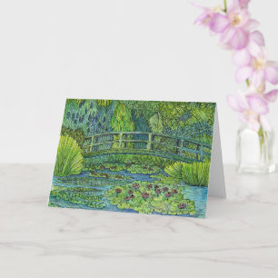 Carte de voeux - Monet's Tangled Bridge