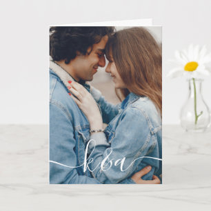 Carte de voeux Monogramme