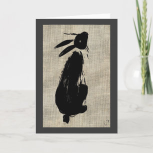 Carte de voeux Moon Hare