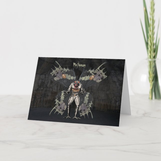 Carte de voeux Mothman (Devant)