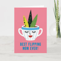 Carte de vœux Mugs Mignons de Plantes