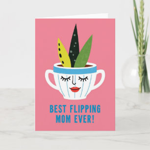Carte de vœux Mugs Mignons de Plantes