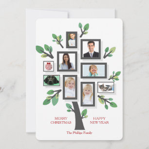 Carte de vœux multi-photos pour les fêtes