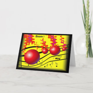 Carte de voeux musicale de motif