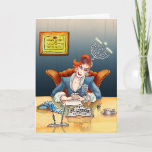 Carte de voeux n° 1 Hanoukka (salutation à l'intér