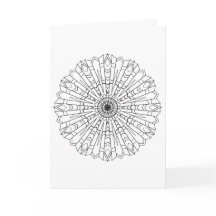 Carte de voeux, nativ noir et blanc et du