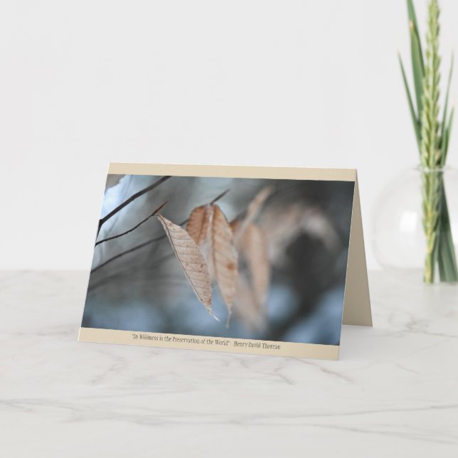 Carte de voeux Nature (Devant)