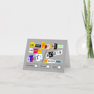 Carte de vœux " Ne vous oubliez pas "