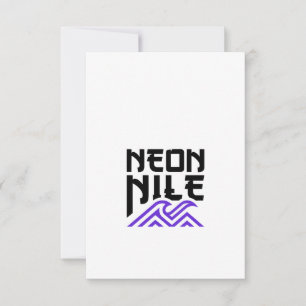 Carte de vœux NEON NILE Wave Logo