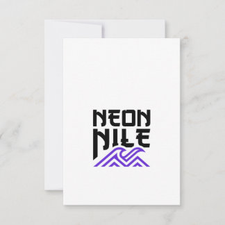 Carte de vœux NEON NILE Wave Logo