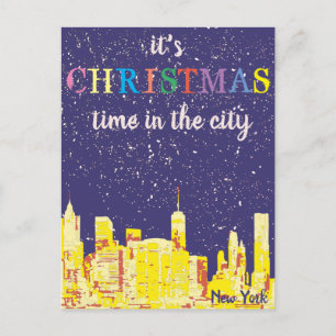 Carte de voeux New York City Skyline moderne