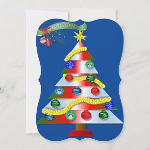 Carte de voeux Noël plat, Joyeux Noël