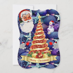 Carte de voeux Noël plat, Joyeux Noël
