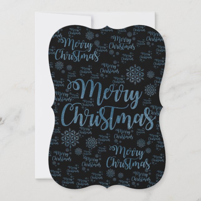 Carte de voeux Noël plat, Joyeux Noël (Devant)