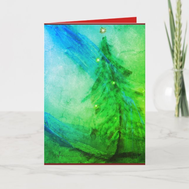 Carte de voeux Noël Splendor sapin Noël (Devant)