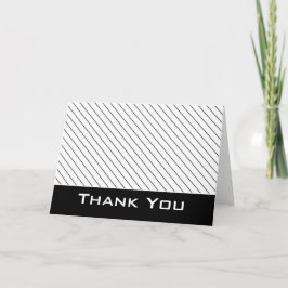 Carte de voeux noire/blanche à 2 Mercis