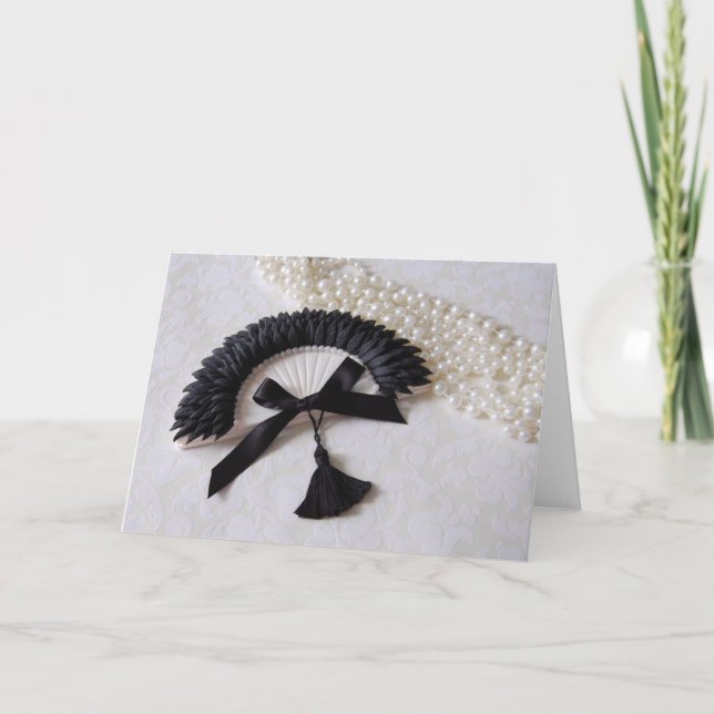 Carte de voeux noire et blanche (Devant)