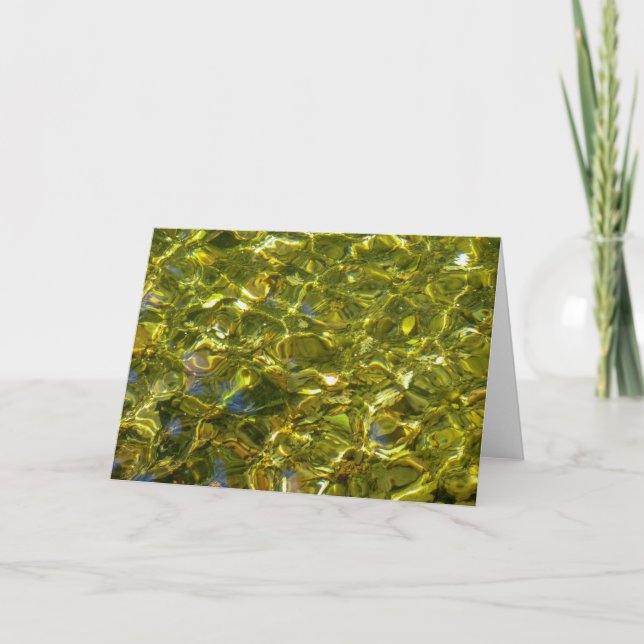 Carte de voeux NorCal Nature : Carte d'eau (Devant)