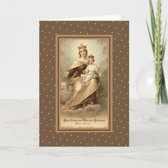 Carte de voeux Notre-Dame du Mont Carmel (Devant)