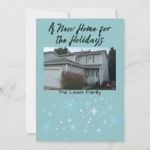 Carte de Vœux Nouvelle Maison pour les Fêtes