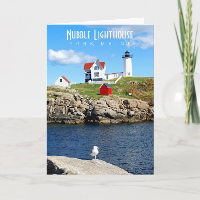 Carte de voeux Nubble Lighthouse (Devant)