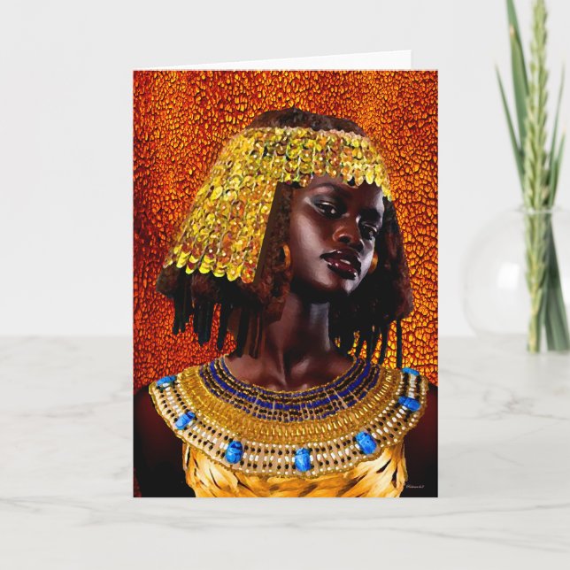 Carte de vœux Nubian Queen (Devant)