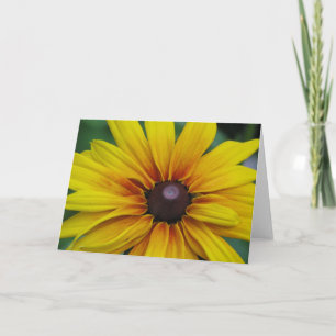 Carte de voeux observée par noir de fleur de Susan