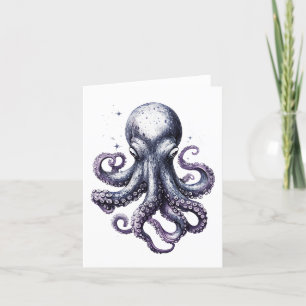 Carte de voeux Ocean Life Octopus
