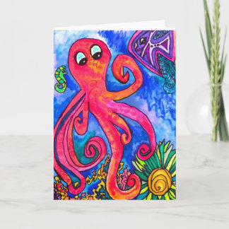 Carte de voeux Octopus