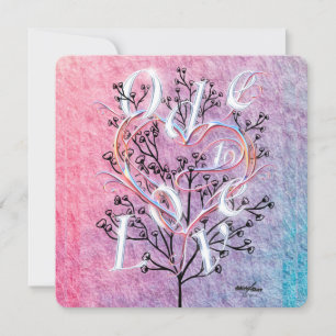 Carte de voeux Ode to Love par la poète Adiela Ako