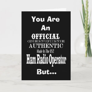 Carte de voeux officielle de la radio Ham Fade USA