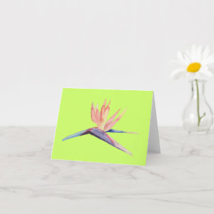 Carte de vœux Oiseau de Paradis