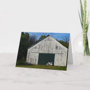 Carte de voeux Old White Barn