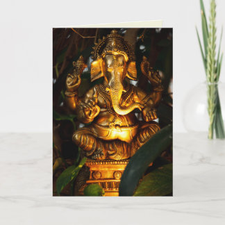 carte de voeux or ganesha