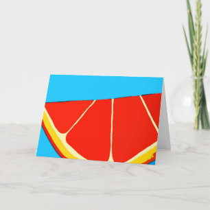 Carte de voeux orange d'éclaboussure