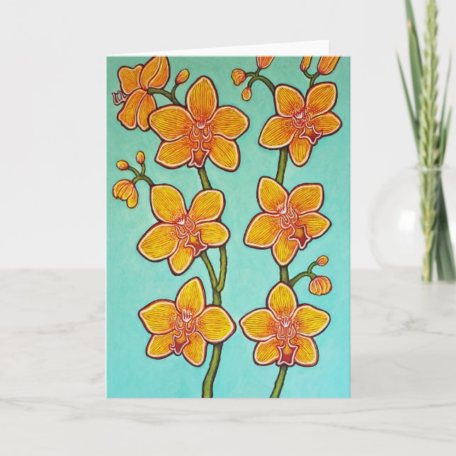 Carte de voeux Orchid Azure Bliss I (Devant)