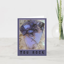 Carte de voeux Oregon Holly Blue Agate You Rock