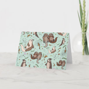 Carte de voeux Otter