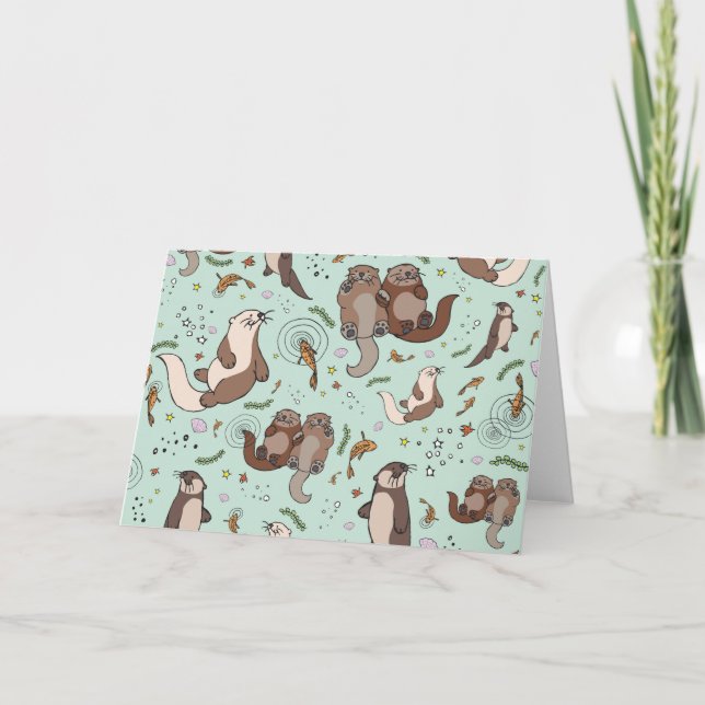 Carte de voeux Otter (Devant)