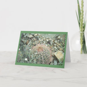 Carte de vœux ou carte de note de cactus de poésie