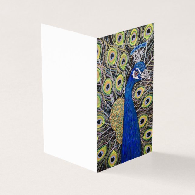 Carte de voeux ou d'anniversaire Peacock (Outside)